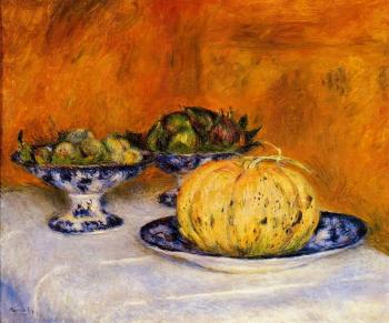 Pierre Auguste Renoir : Still Life with Melon